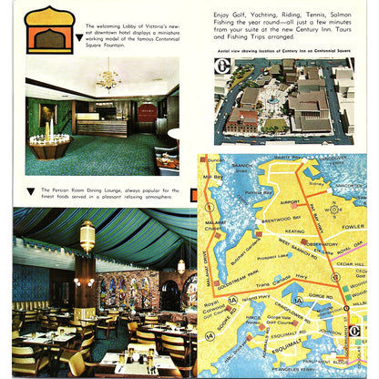 Century Inn Centennial Square Victoria BC Canada 1960s Travel Brochure TH2-TB4