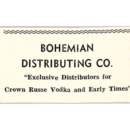 KTKR 1310 Radio, Bohemian Distributing Co Taft CA c1965 Ad AF8-S22