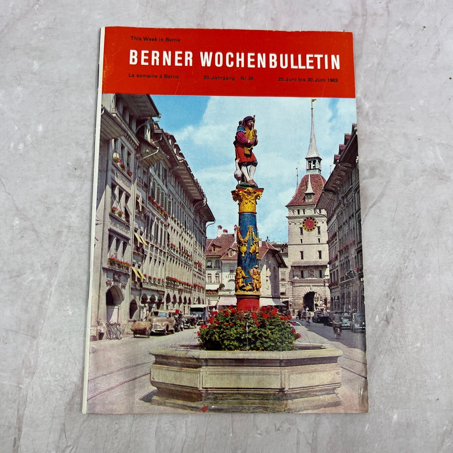 1963 Berner Wochen Bulletin Bern Germany Travel Guide Book ML1-7