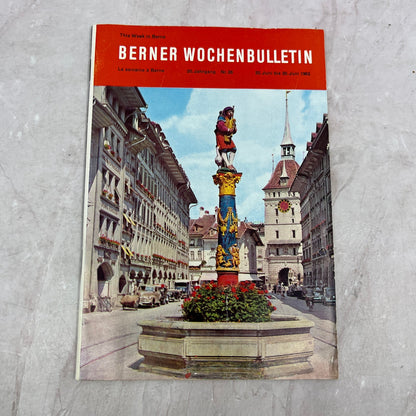 1963 Berner Wochen Bulletin Bern Germany Travel Guide Book ML1-7