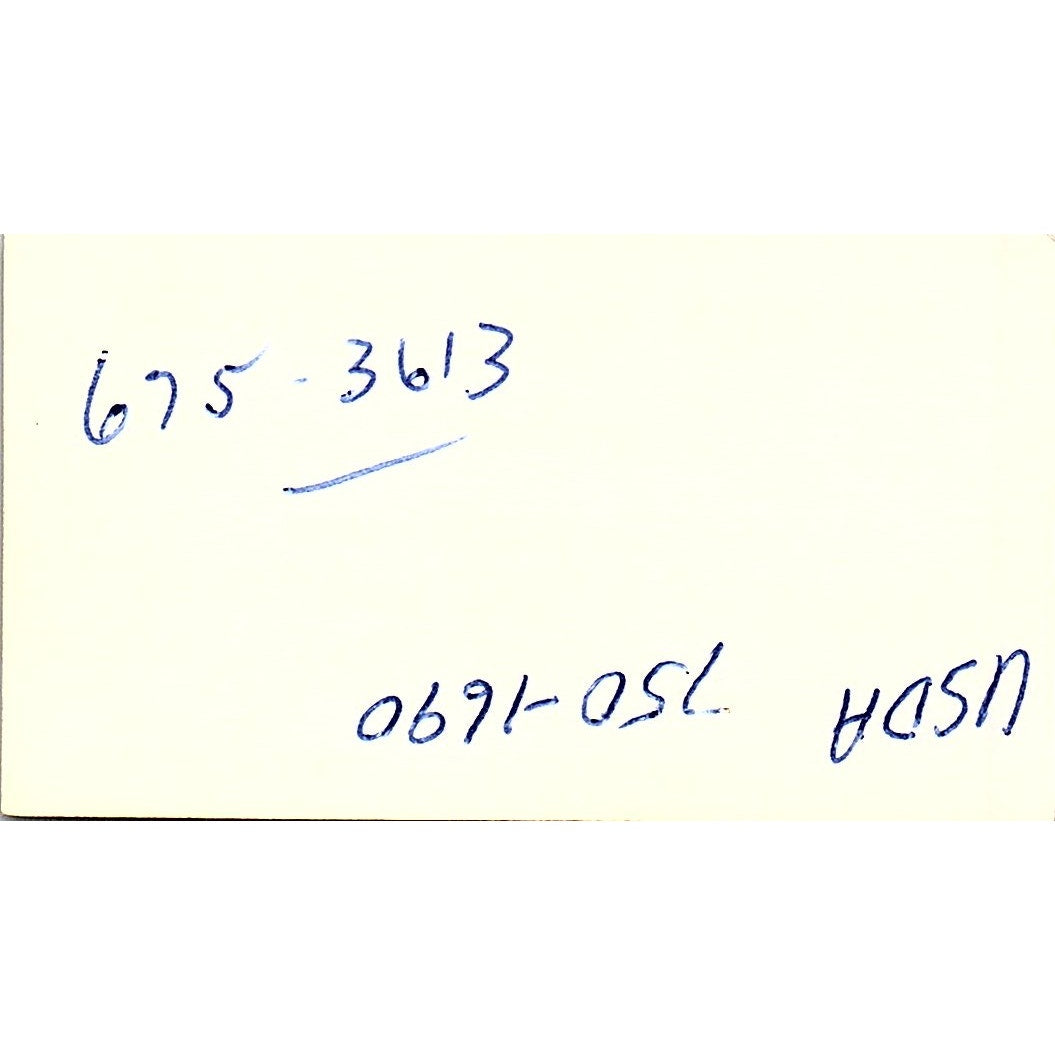 John D'Aiuto Houston Paulssen & Guice Projects Ltd Vintage Business Card SC9-B2