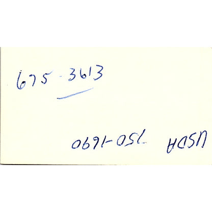 John D'Aiuto Houston Paulssen & Guice Projects Ltd Vintage Business Card SC9-B2