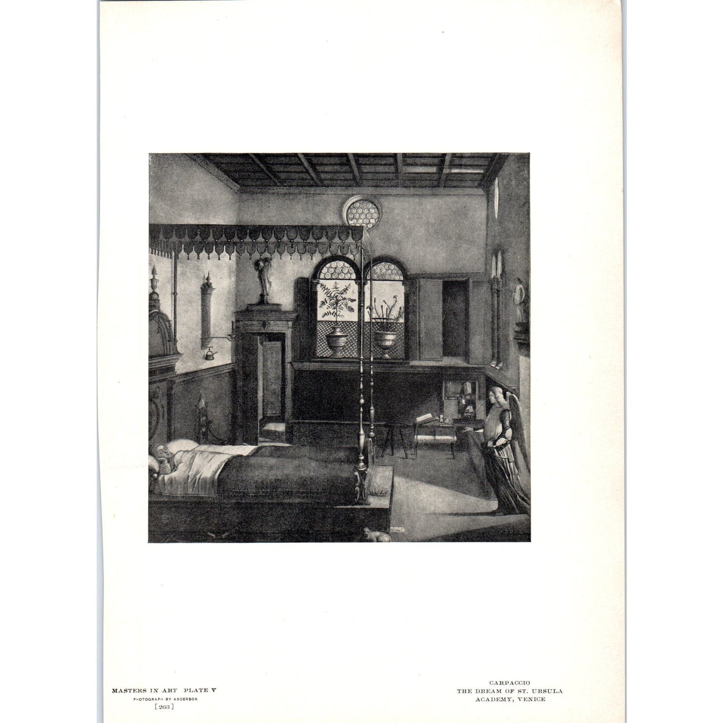 The Dream of St. Ursula - Carpaccio c1905 Art Print D14