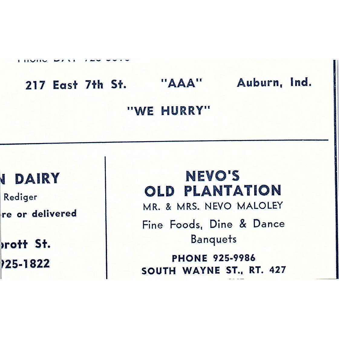 Chatter-Box Restaurant Bluffton Indiana 1964 Ad AG1-M8