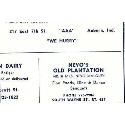 Chatter-Box Restaurant Bluffton Indiana 1964 Ad AG1-M8