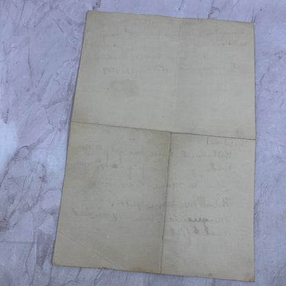 c1910 Handwritten Genealogy Rosey E. Wilbur Moore Sidney Centre D22