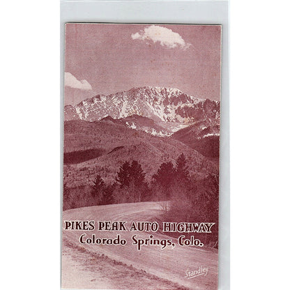 1951 Pikes Peak Auto Highway Colorado Springs Standley Travel Brochure TH2-TB2