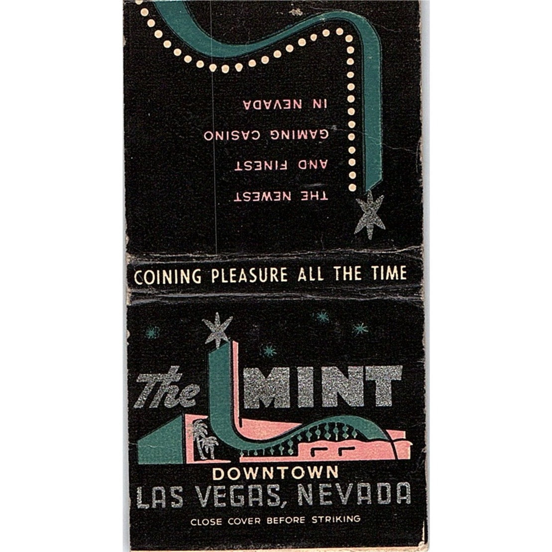 The Mint Downtown Las Vegas NV Vintage Matchbook Cover SC7-Y3