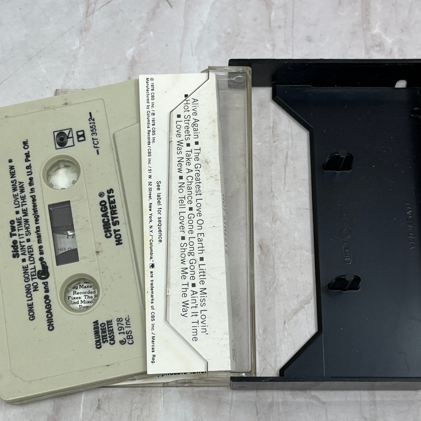 Chicago Hot Streets Columbia Records Cassette Tape Ti5-CT2