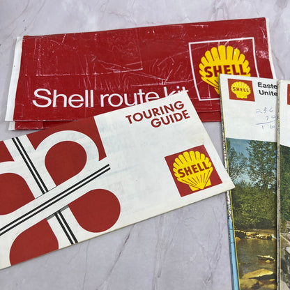 1971 Shell Oil Route Kit Maps, Trip Expense Record, Touring Guide TH2-MI1