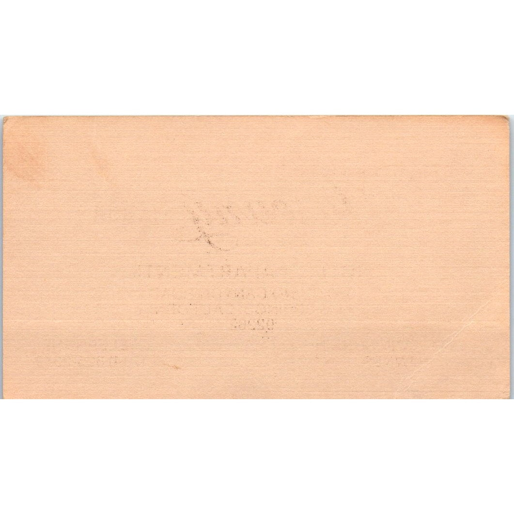 Tuscany Manor Hotel Betty Ann Sunkin Palm Springs Vintage Business Card SE3-B1