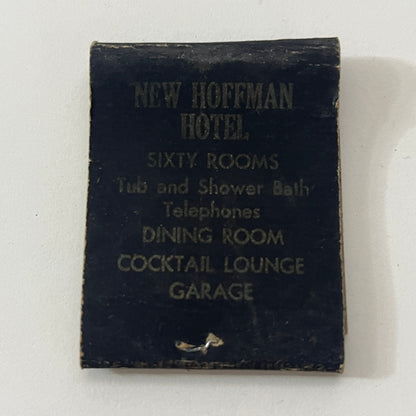The New Hoffman Hotel Bedford PA Vintage Matchbook Cover TB8-MB-8