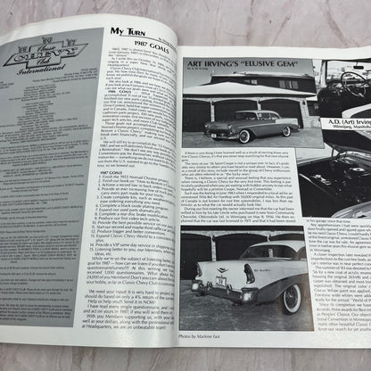 Art Irving Sport Coupe '55, '56, '57 Classic Chevy World Magazine - Jan 1987 M31