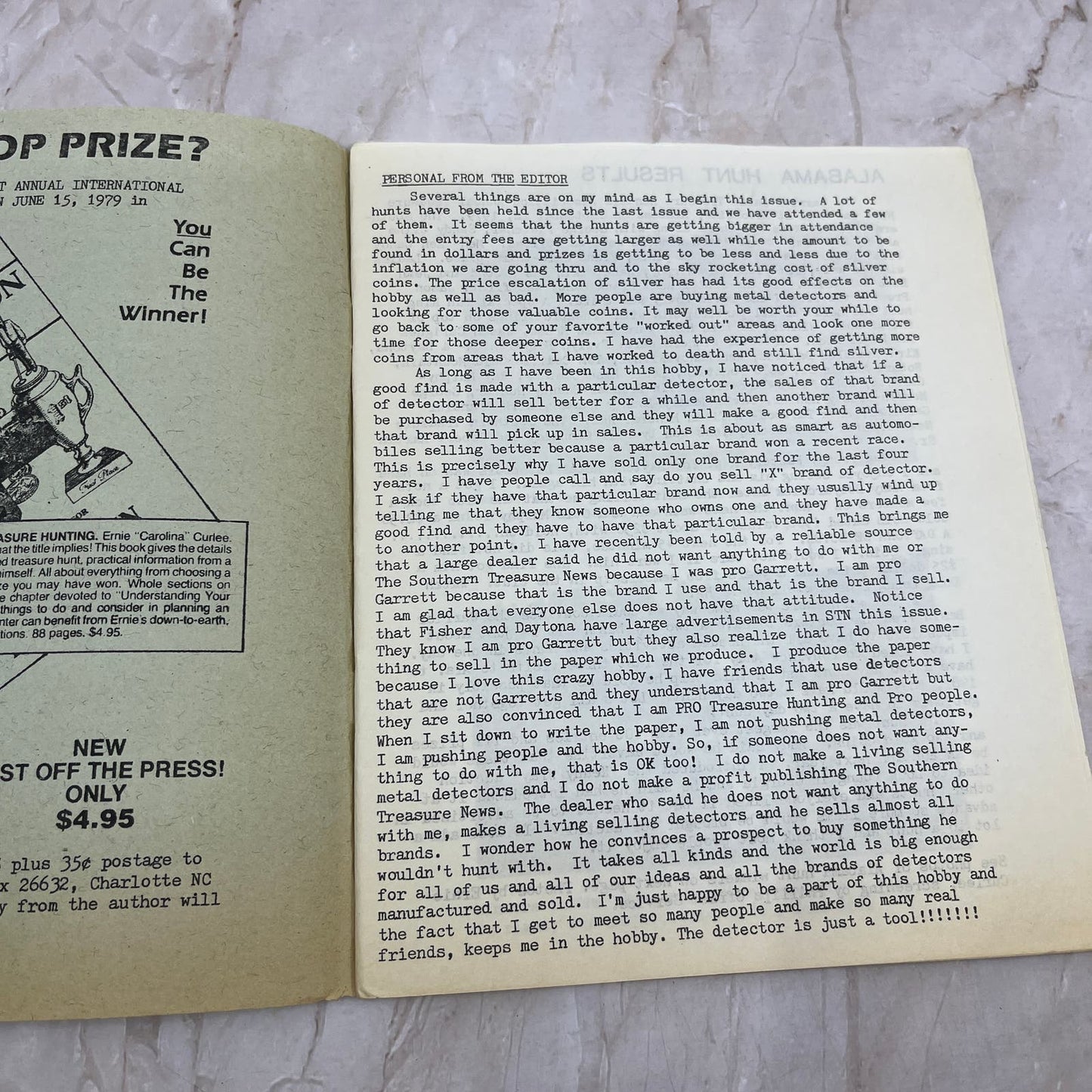 1979 Fall - The Southern Treasure News Magazine - Treasure Hunting M11