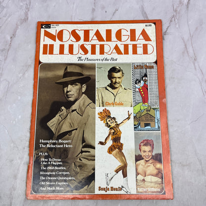 Humphrey Bogart Clark Gable 1975 Feb Nostalgia Illustrated Magazine TA9-E2