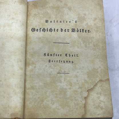 1840 Voltaire's Geschichte der Völker History of People Part III German TE5-OB-1