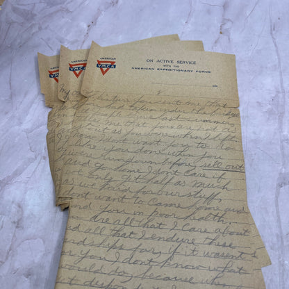 1919 WWI Handwritten Letter Tilly France Chester Bostwick 304 Engineers TJ5-E1