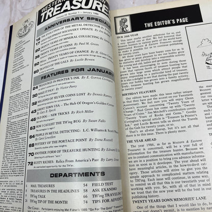 1986 Jan - Western & Eastern Treasures Magazine - Treasure Hunting Gold M12