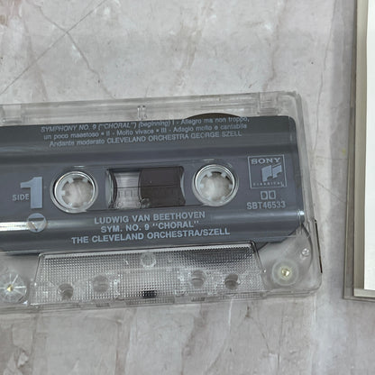 Beethoven Symphony No. 9 Fidelio Overture Cassette Tape Ti5-CT2