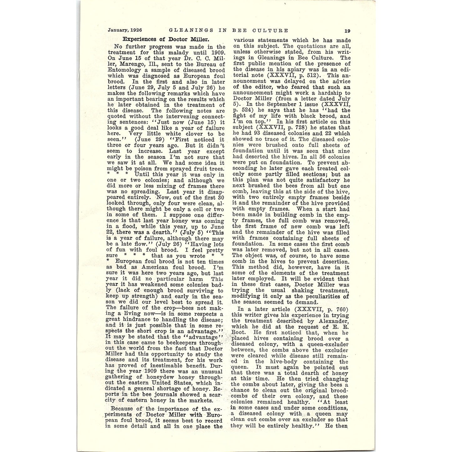 Fireweed in the Northwest W.L. Arant 3 Page Beekeeping Article 1926 AG3-9