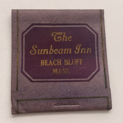 The Sunbeam Inn Beach Bluff MA Vintage Matchbook Cover TB8-MB2-7