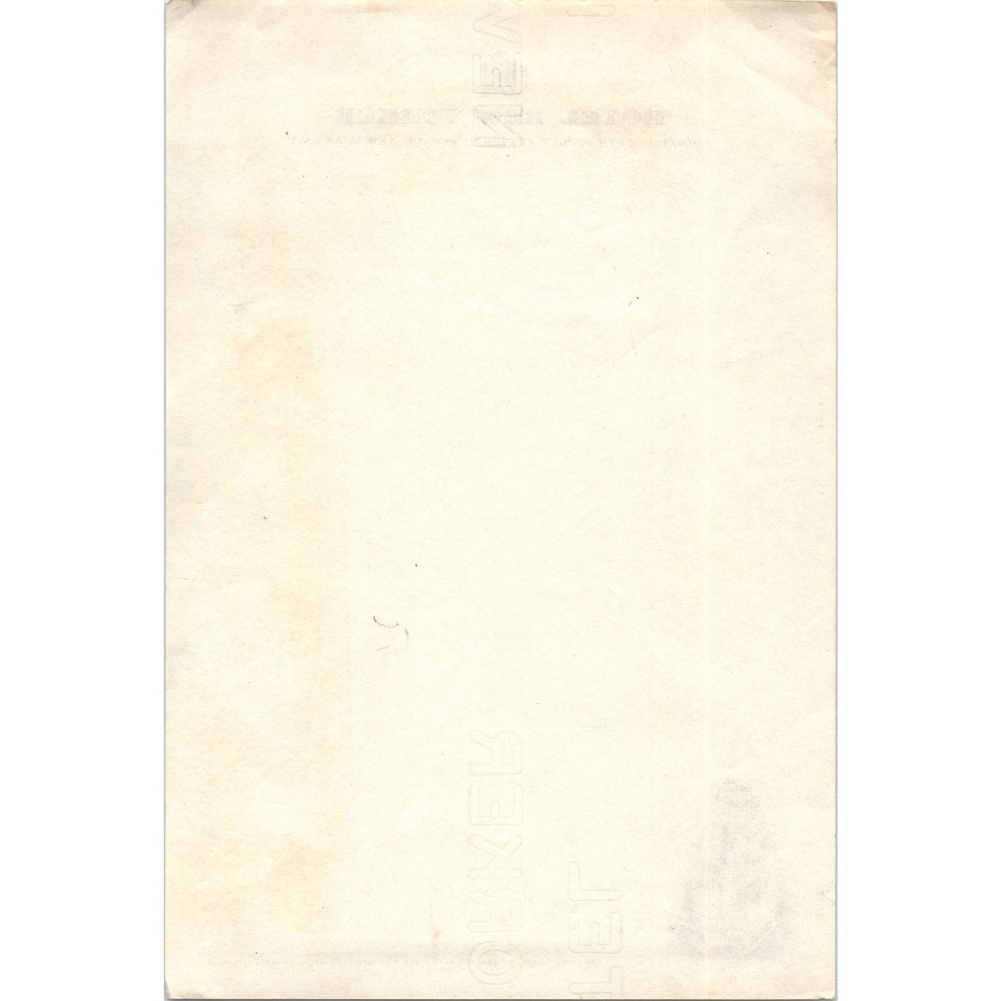 Vintage Hotel New Yorker Blank Letterhead AD8-R7