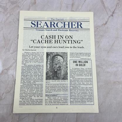 1987 Feb - The Garrett Searcher Newsletter Treasure Hunting Metal Detectors M20