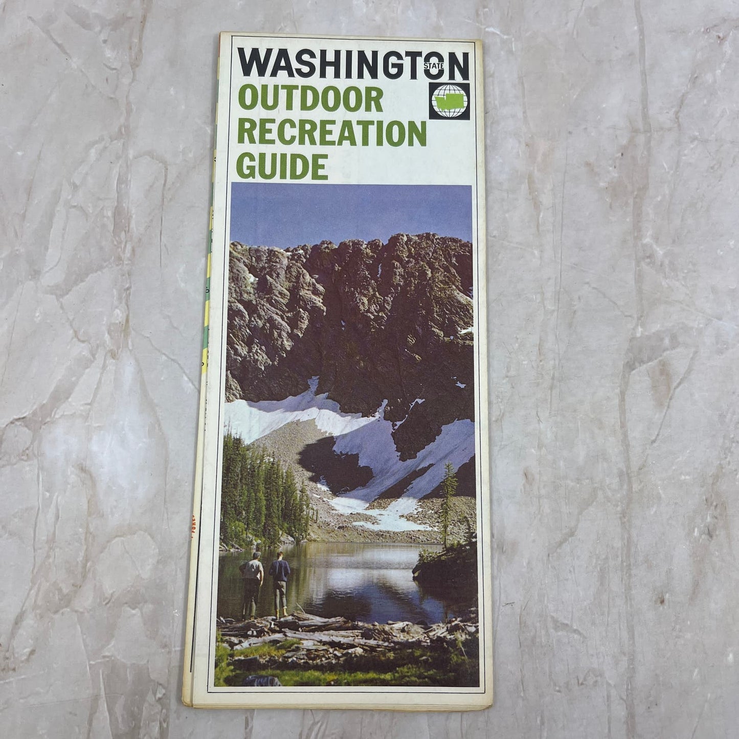 1965 Washington State Outdoor Recreation Guide Map and Travel Brochure TI8-S4