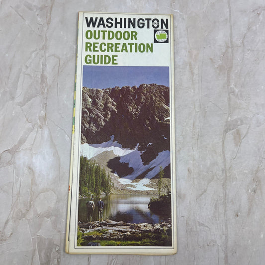 1965 Washington State Outdoor Recreation Guide Map and Travel Brochure TI8-S4