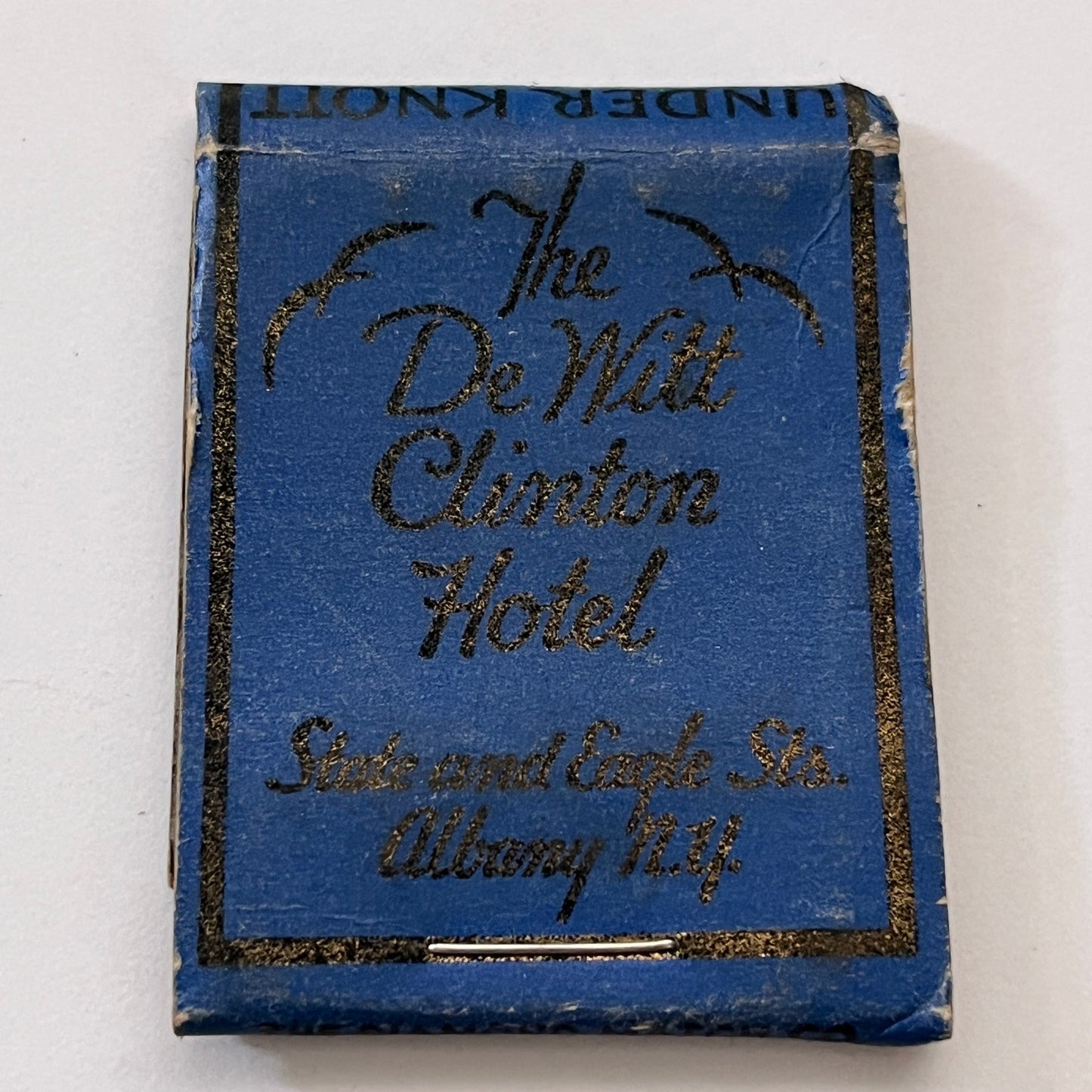 The DeWitt Clinton Hotel Albany NY Vintage Matchbook Cover TB8-MB3-1