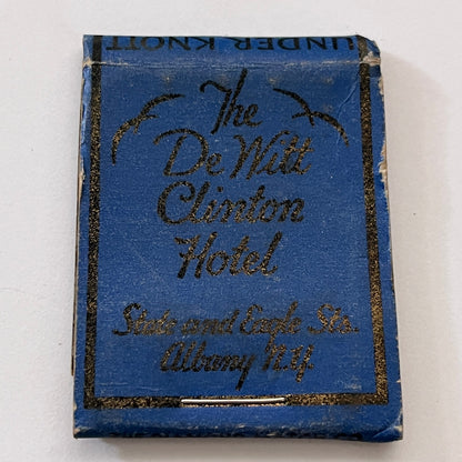 The DeWitt Clinton Hotel Albany NY Vintage Matchbook Cover TB8-MB3-1
