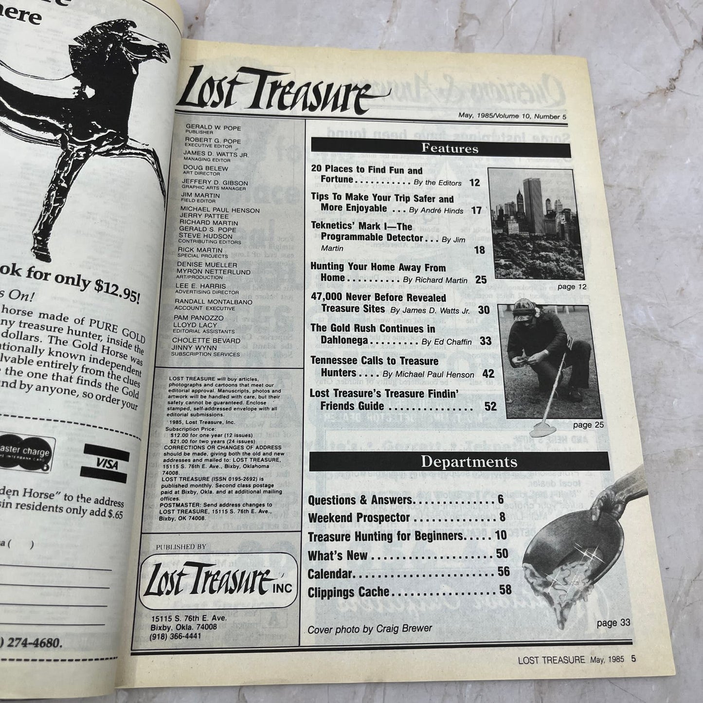 1985 May - Lost Treasure Magazine - Treasure Hunting Gold Prospecting M15