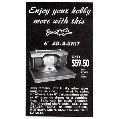 Beacon Star Ad-A-Unit Rothsay Minnesota 1972 Ad AF8-M3