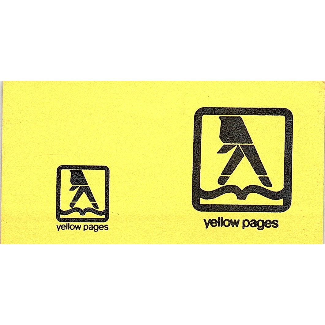 David Starks Houston TX Yellow Pages Rep Vintage Business Card SE3-B16