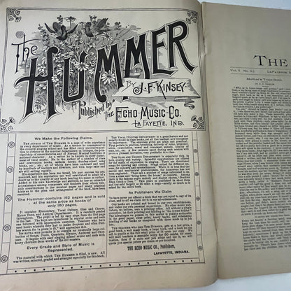 The Echo Music Journal 1890 Music Magazine LaFayette Indiana V33-4