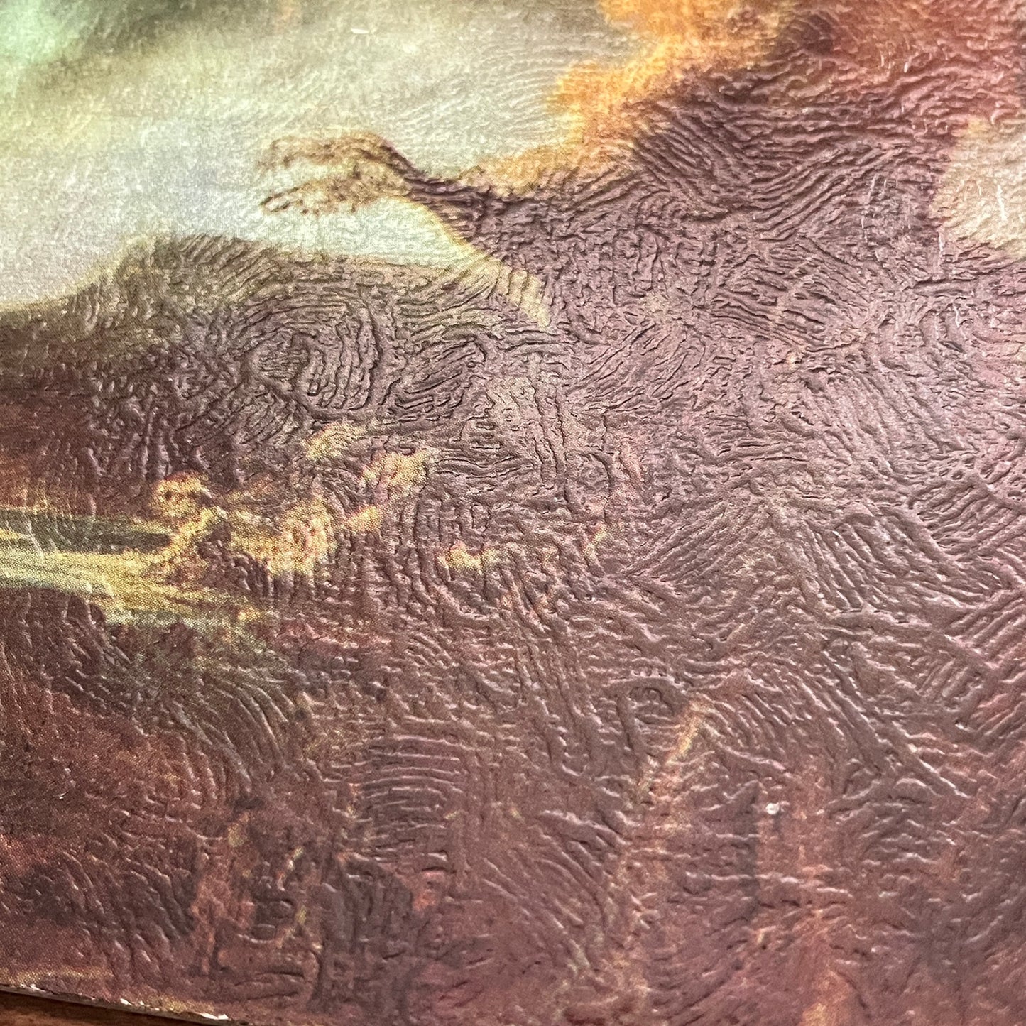 Landscape with Obelisk - Govert Flinck Vintage Print 5x7 on Masonite V19