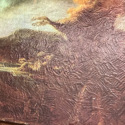 Landscape with Obelisk - Govert Flinck Vintage Print 5x7 on Masonite V19