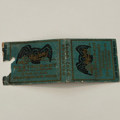 L'Aiglon Restaurant 30 E. Ontario St. Chicago Vintage Matchbook MB59-1