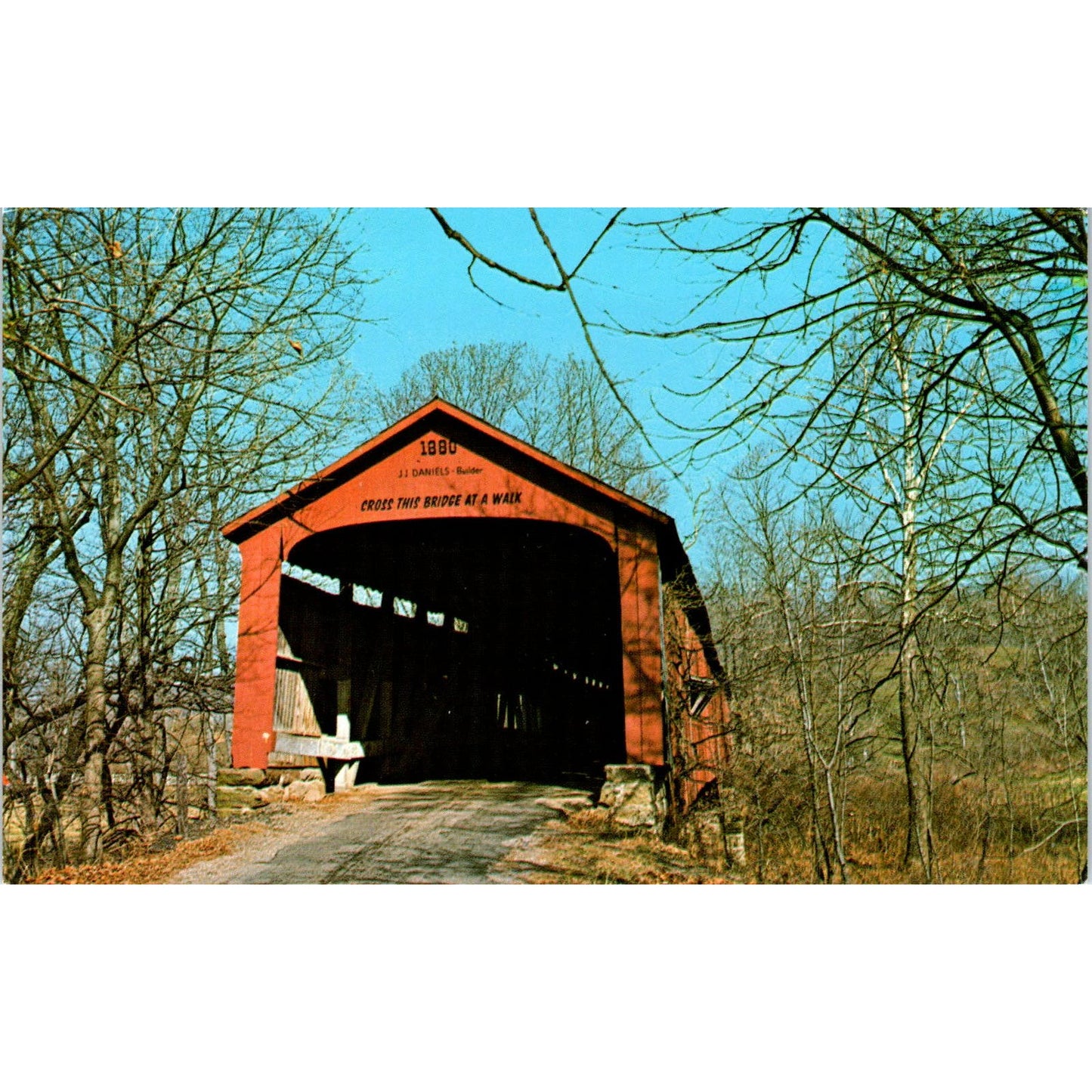 Phillips Bridge Parke County Indiana #17 Covered Bridge Postcard PB10