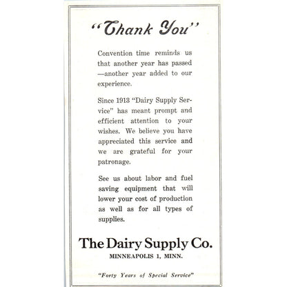 H.C. Christians Co Chicago, The Dairy Supply Co Minneapolis 1953 Ad AE9-DC1