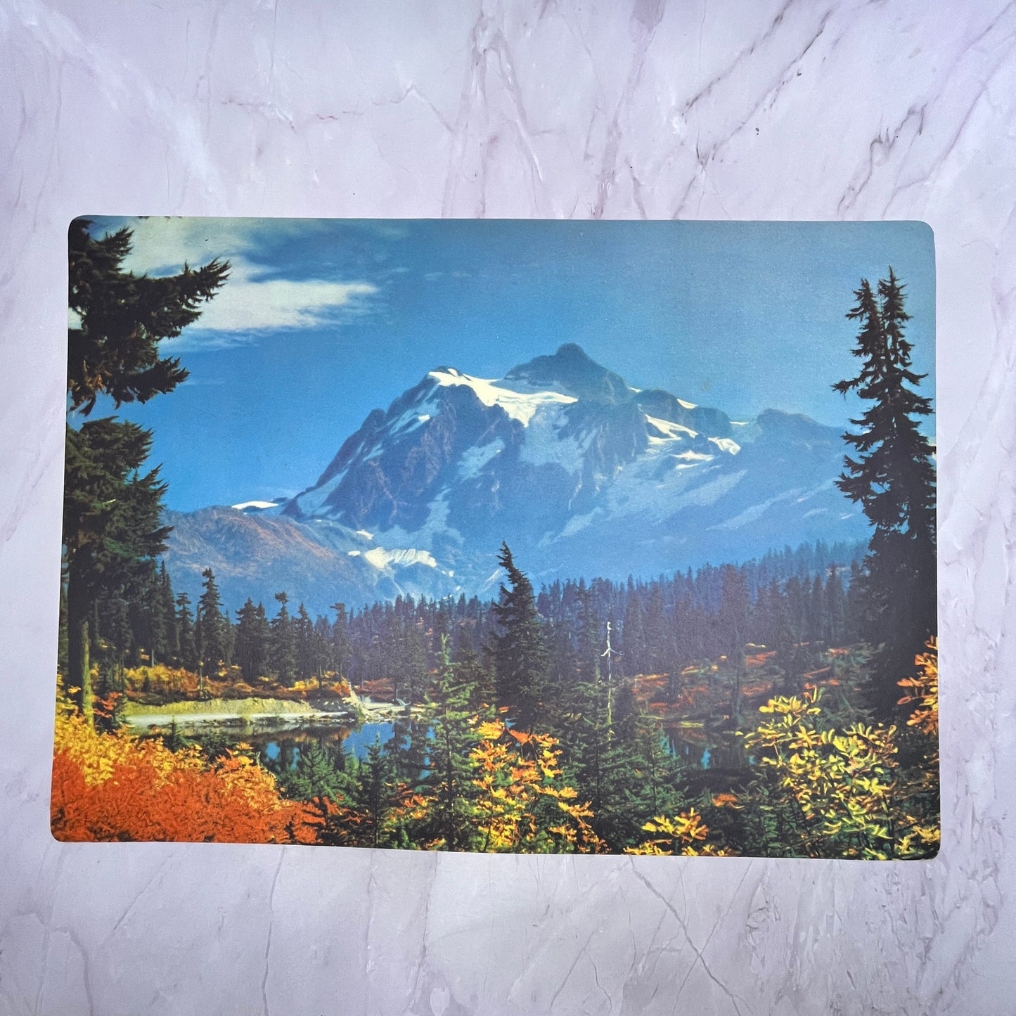 Mountain Morning North Cascades National Park Vintage 11x16" Art Print V21