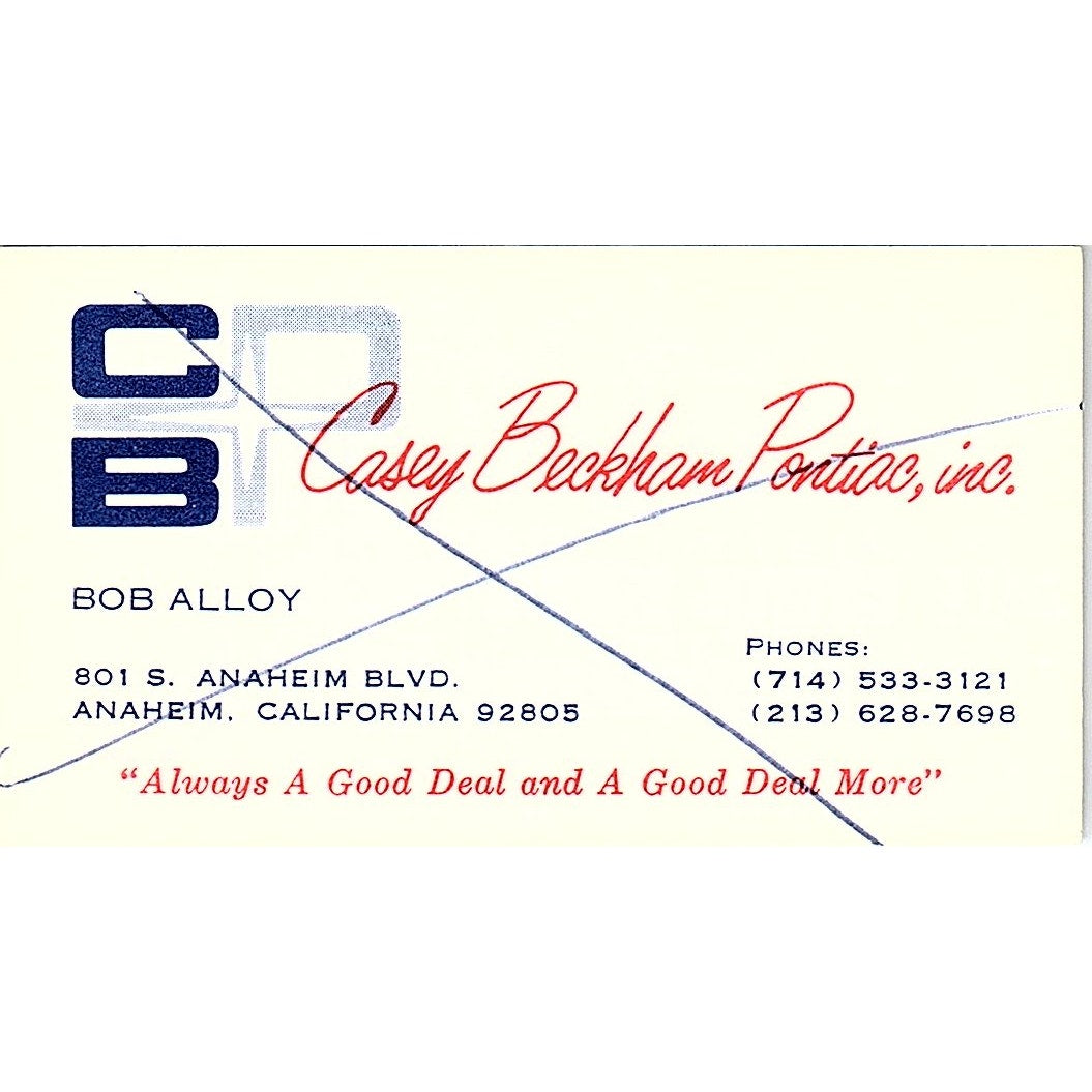 Robert Alloy Suzuki Dale Brown Motorcycles Long Beach Vtg Business Card SD9-B10