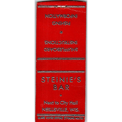 Steine's Bar Neillsville WI Vintage Matchbook Cover SF3-Y4