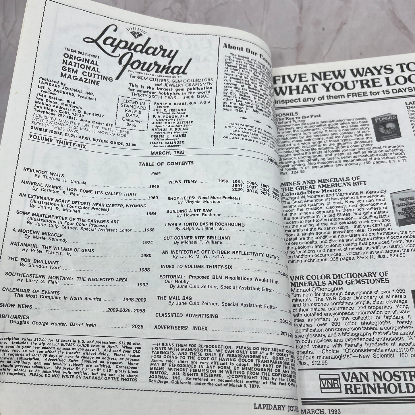 Buddha Kunzite Afghanistan - Lapidary Journal Magazine - Mar 1983 M28