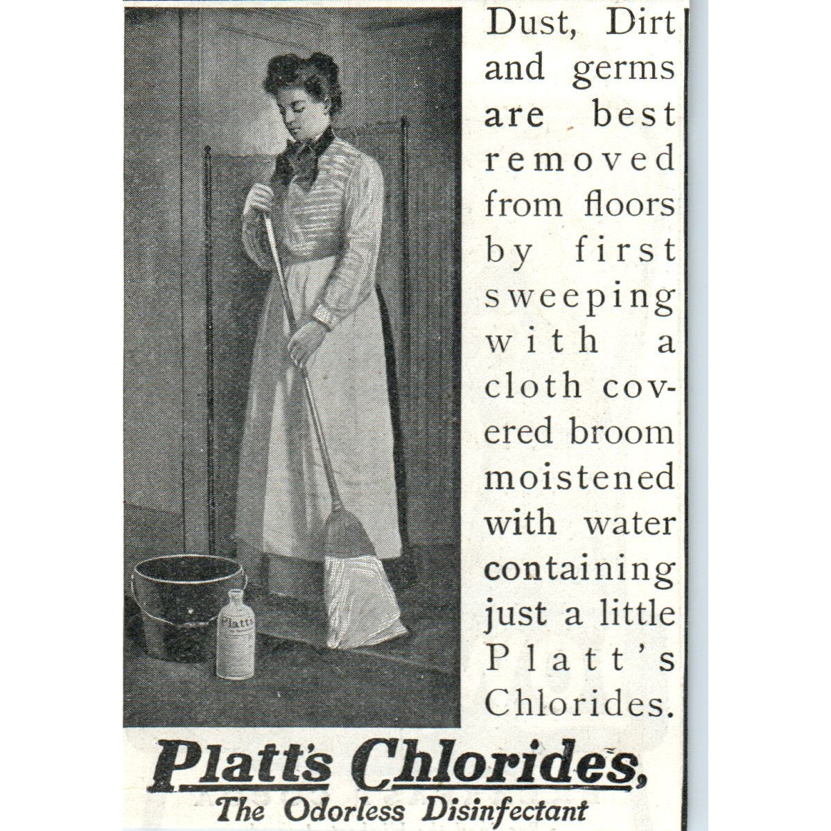 Platts Chlorides Odorless Disinfectant 1903 Magazine Ad AF2-O4