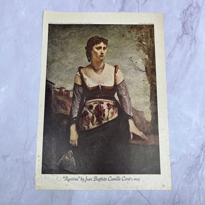 Agostina - Jean Baptiste Camille Corot 8x11" Art Print V20