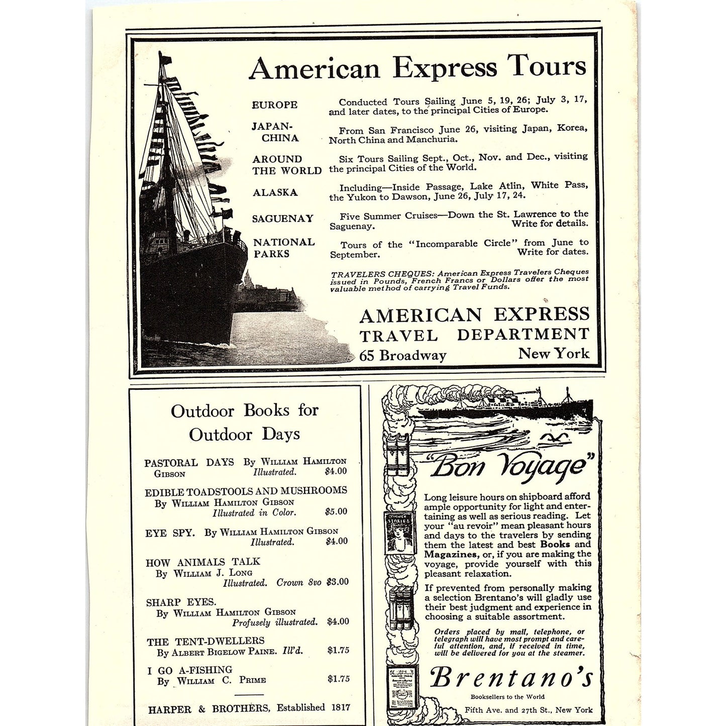 Chateau Frontenac Quebec Canada Canadian Pacific Hotels c1920 Ad AF8-7