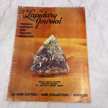 Purple Apatite Pulsifer Quarry Mt. Apatite Auburn Lapidary Journal Jan 1967 M28