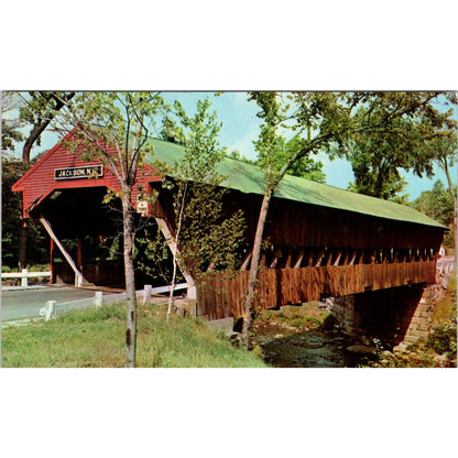 Jackson New Hampshire Honeymoon Covered Bridge Postcard PB12