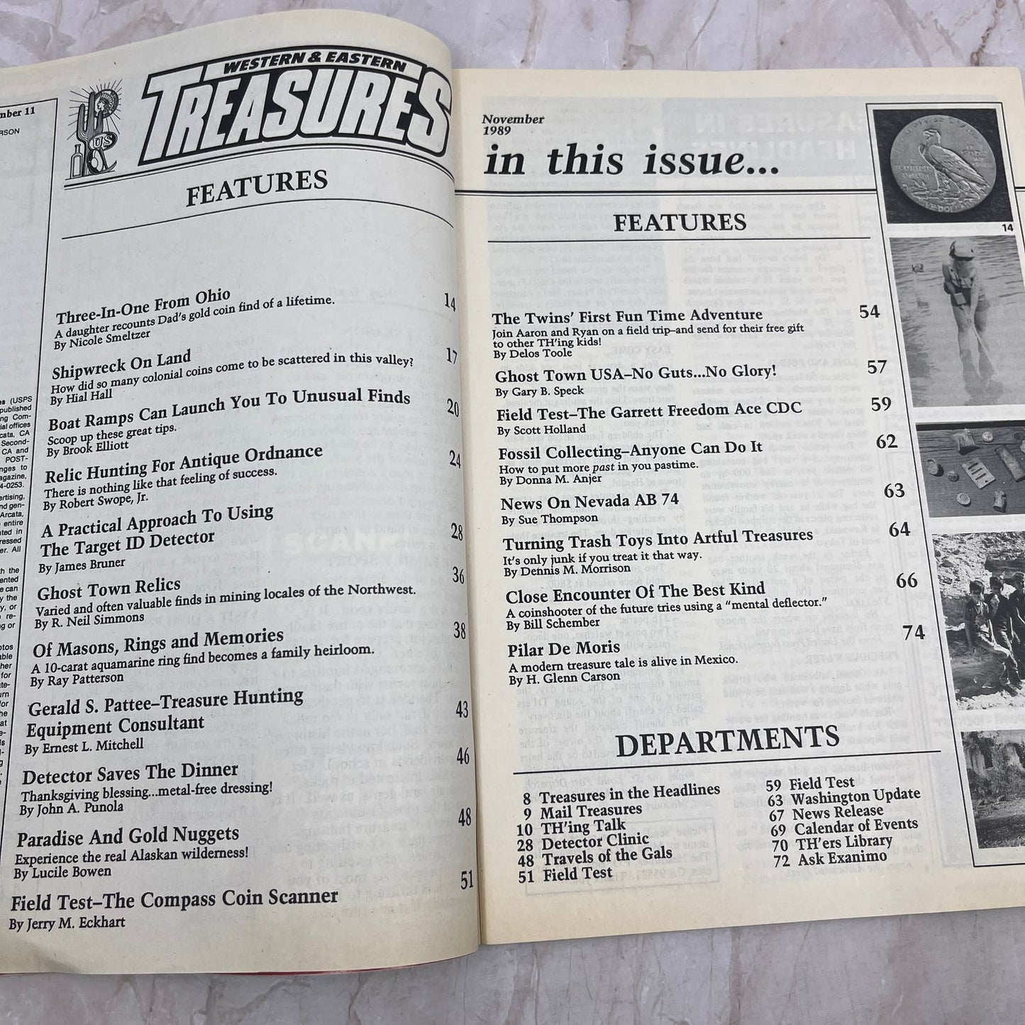 1989 Nov - Western & Eastern Treasures Magazine - Treasure Hunting Gold M11